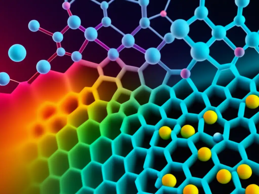 Descubrimientos químicos en la industria - Vista detallada de material innovador con estructura nanométrica