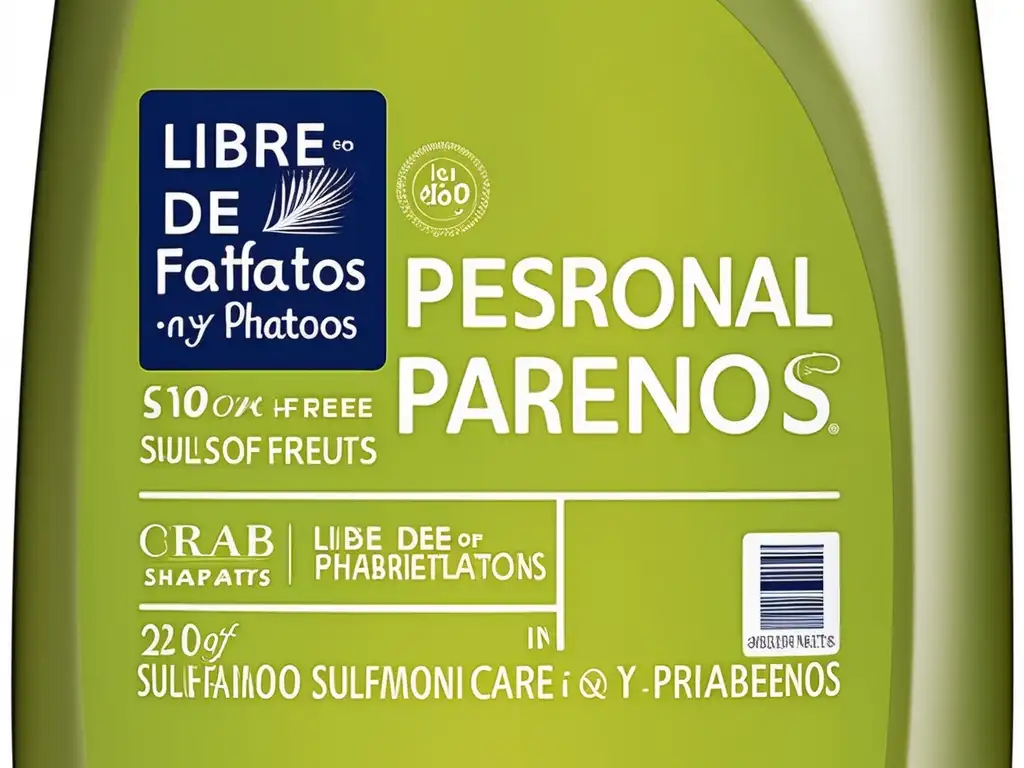 Producto de cuidado personal: Libre de Parabenos, Sulfatos y Ftalatos - Riesgos de químicos tóxicos en productos de cuidado personal