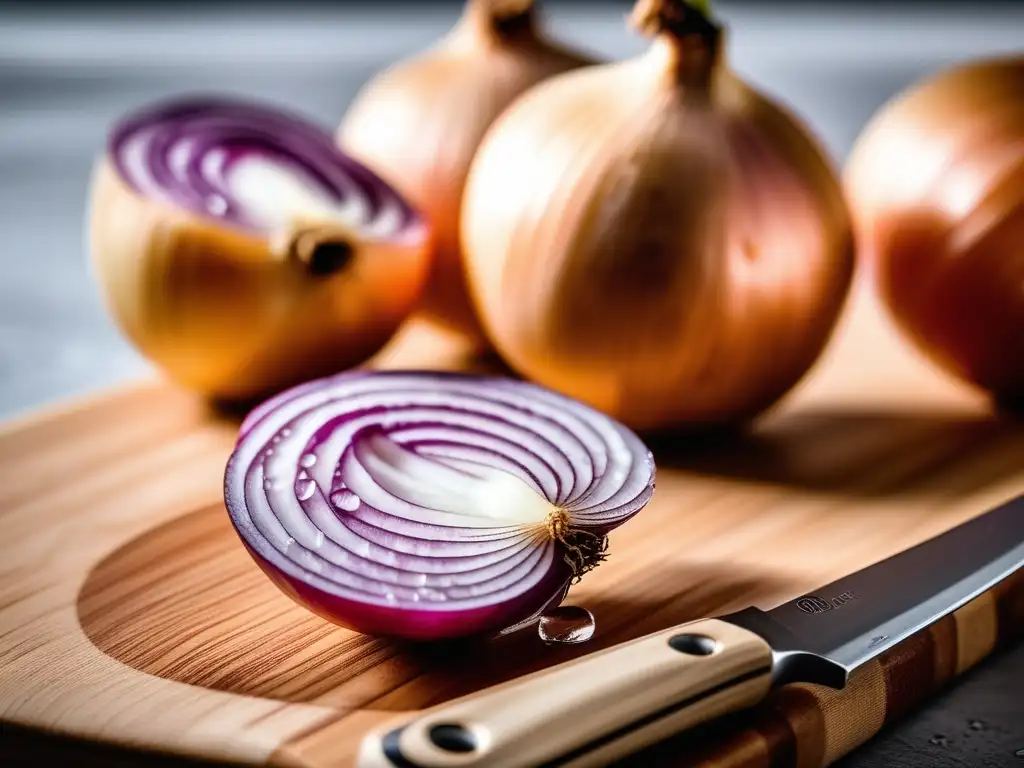 Reacciones químicas en la cocina: chillido de las cebollas