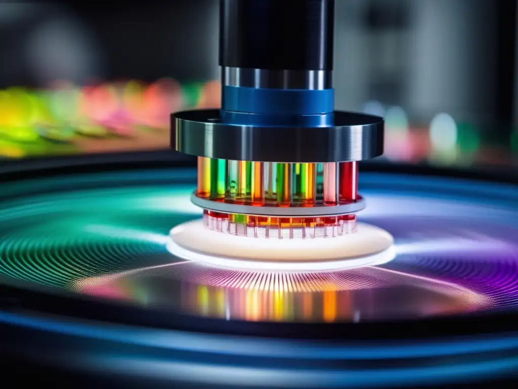 Funcionamiento de las centrífugas: secretos y procesos - Centrifugadora moderna en acción con tubos de muestra y colores vibrantes