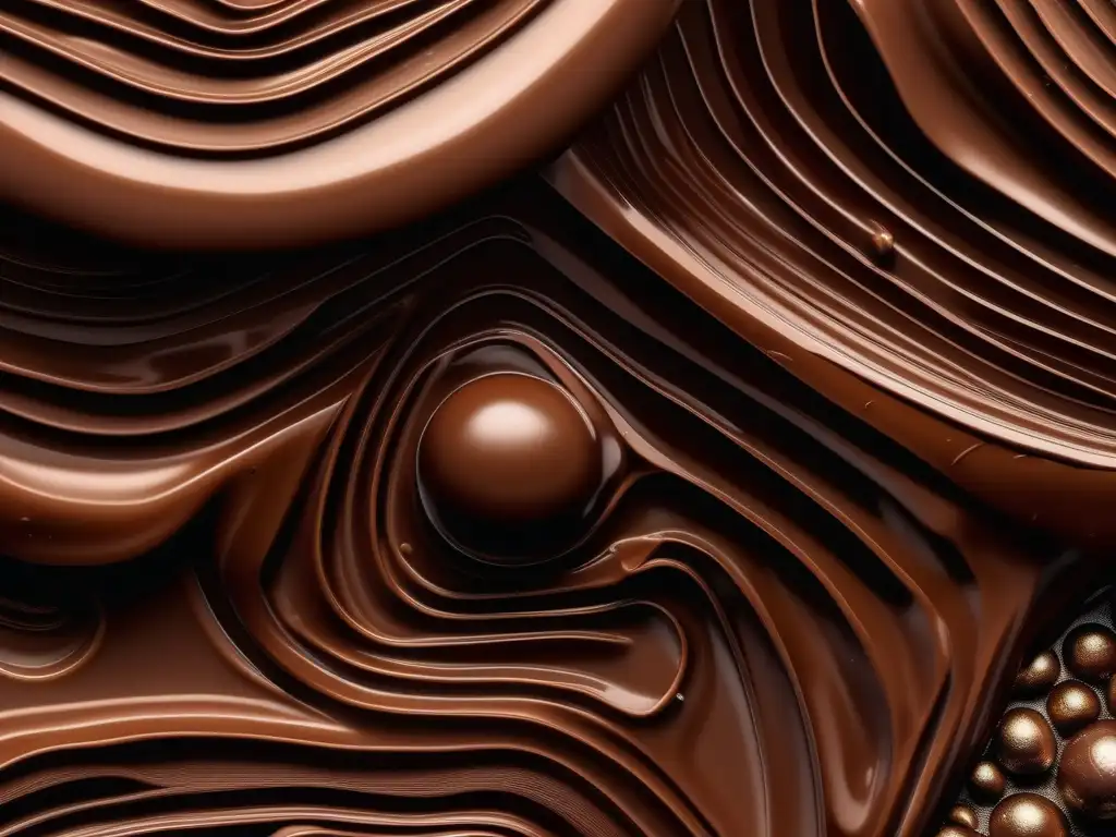 Impactos de la química en la petroquímica: composición química detallada y vibrante de chocolate