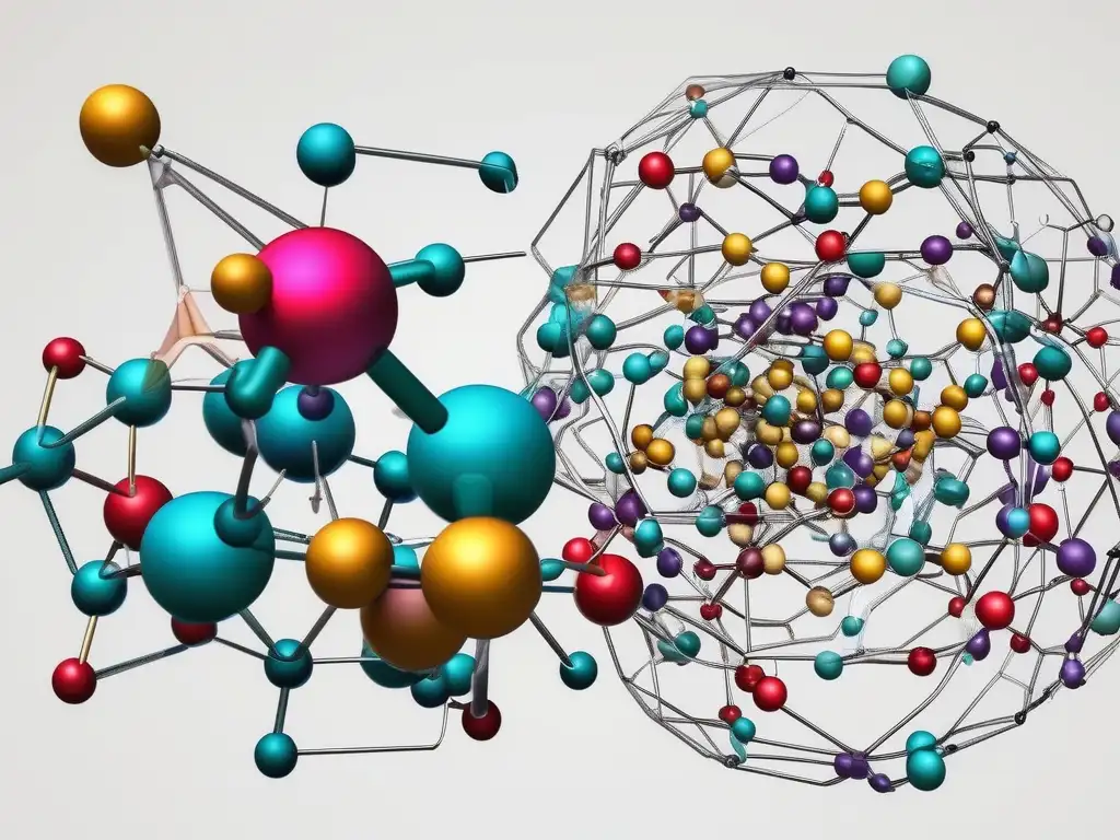 Estructura molecular de un compuesto farmacéutico resalta la importancia de la química en medicamentos