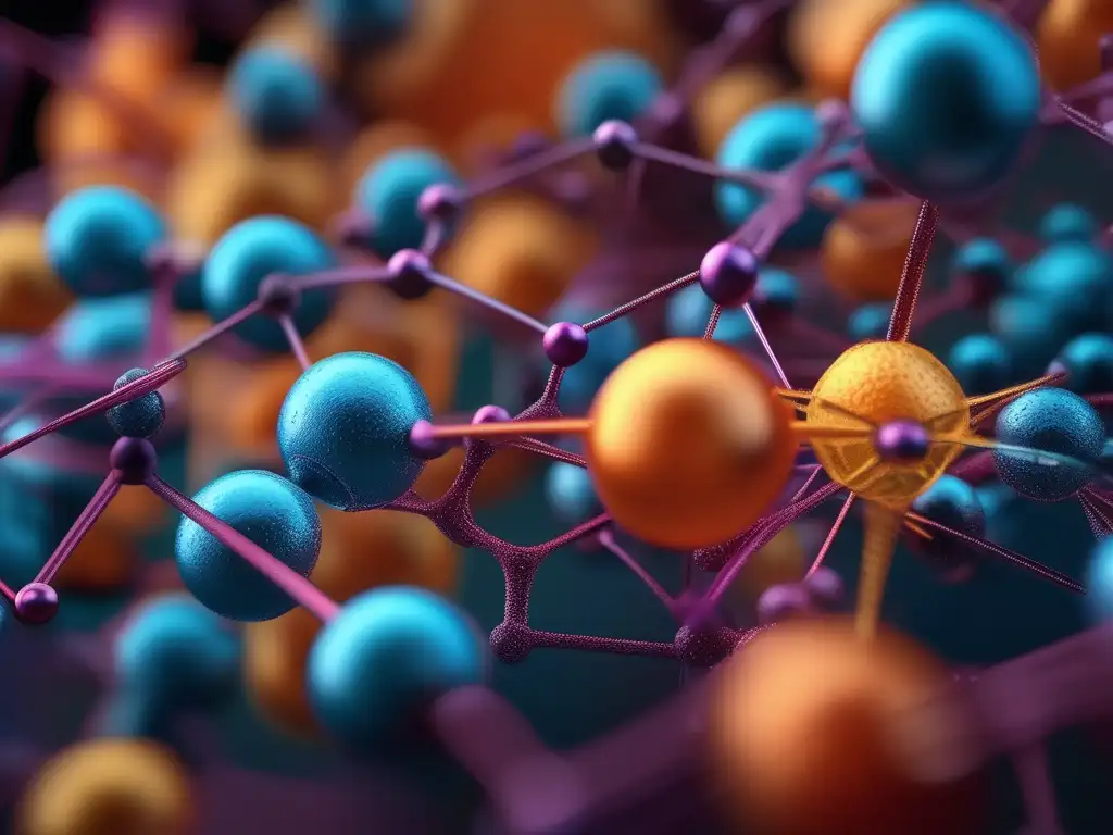 Estructuras moleculares coloridas: Especialización en Química