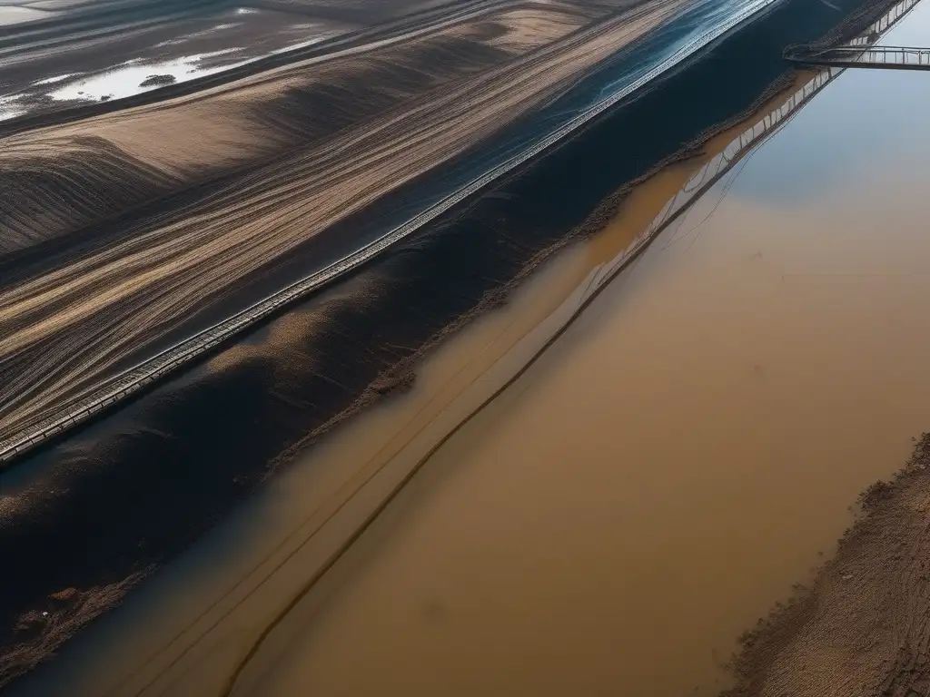 Impacto ambiental de la industria petroquímica: contaminación del río