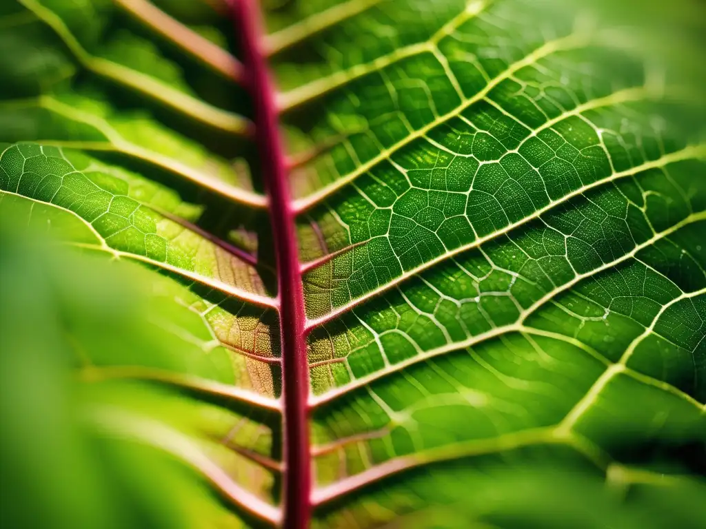 Impacto de la Química Atmosférica en la producción de alimentos: Detalles impactantes de una hoja dañada por oxidantes fotoquímicos