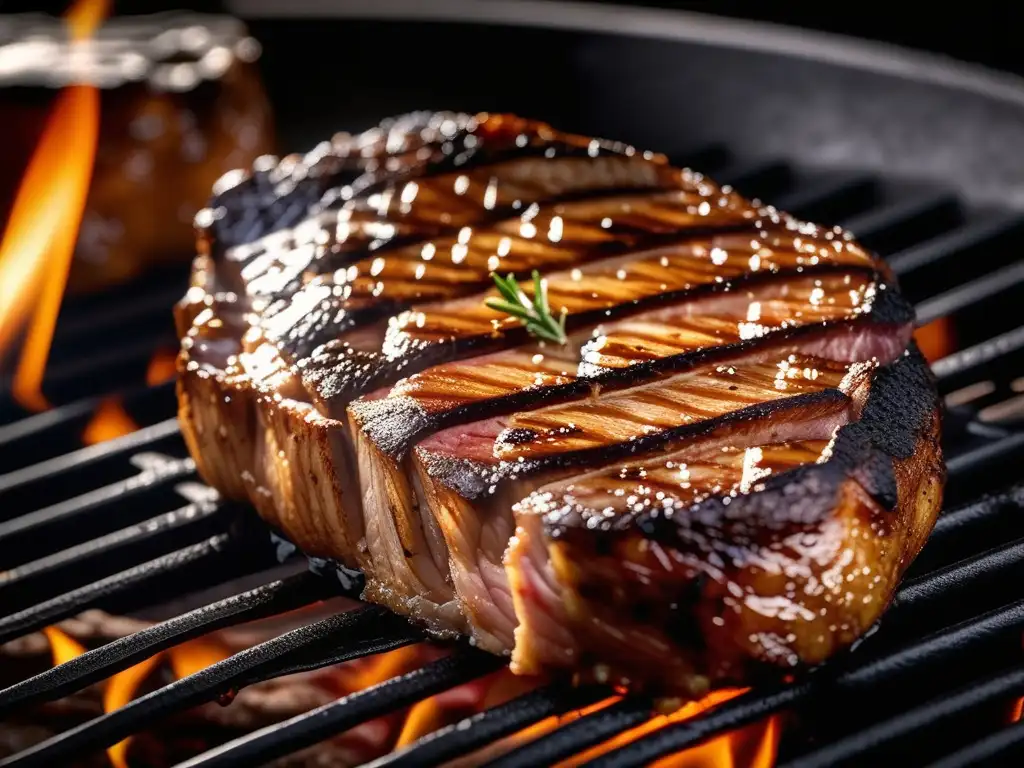 Impacto de la Maillardización en la gastronomía: steak dorado y jugoso en la parrilla