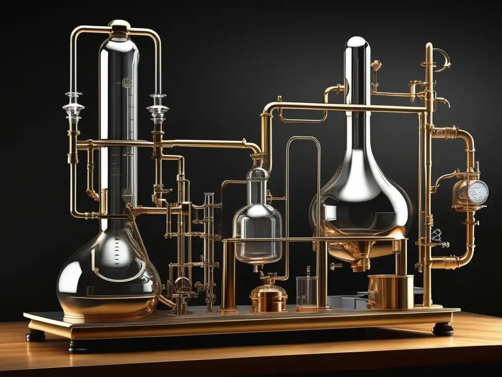 Importancia de la destilación en la química: imagen detallada de un montaje de destilación en laboratorio