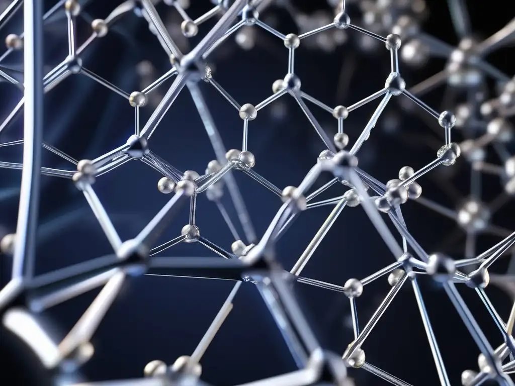 Estructura cristalina detallada de un compuesto de coordinación, resaltando la importancia en química y petroquímica modernas