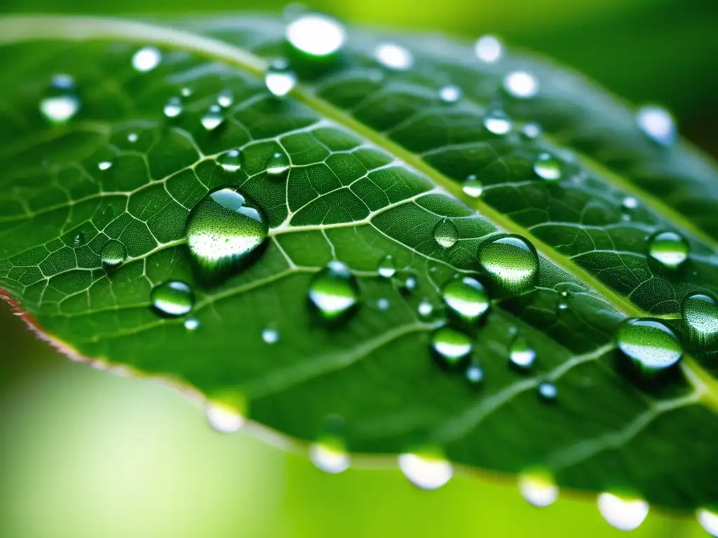 Importancia de las enzimas en la evolución bioquímica: hoja verde con detalles y molécula de enzima