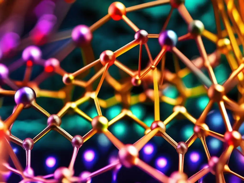 Estructura cristalina detallada de una muestra, resalta importancia de la espectroscopia en química