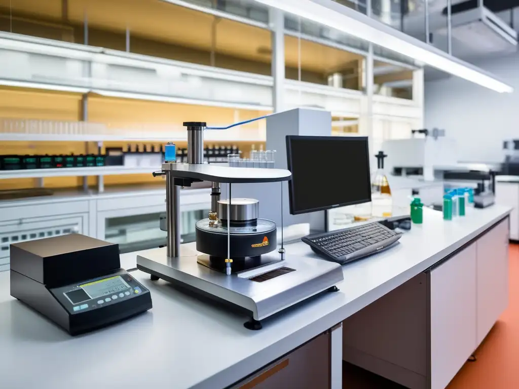 Imagen detallada de un laboratorio de análisis térmico en química