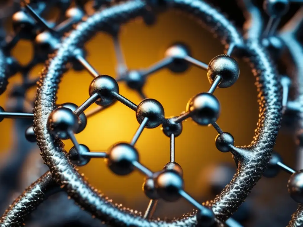 Impacto de los metales en la petroquímica: catalizador metálico en alta resolución, detalles intrincados de su composición y estructura