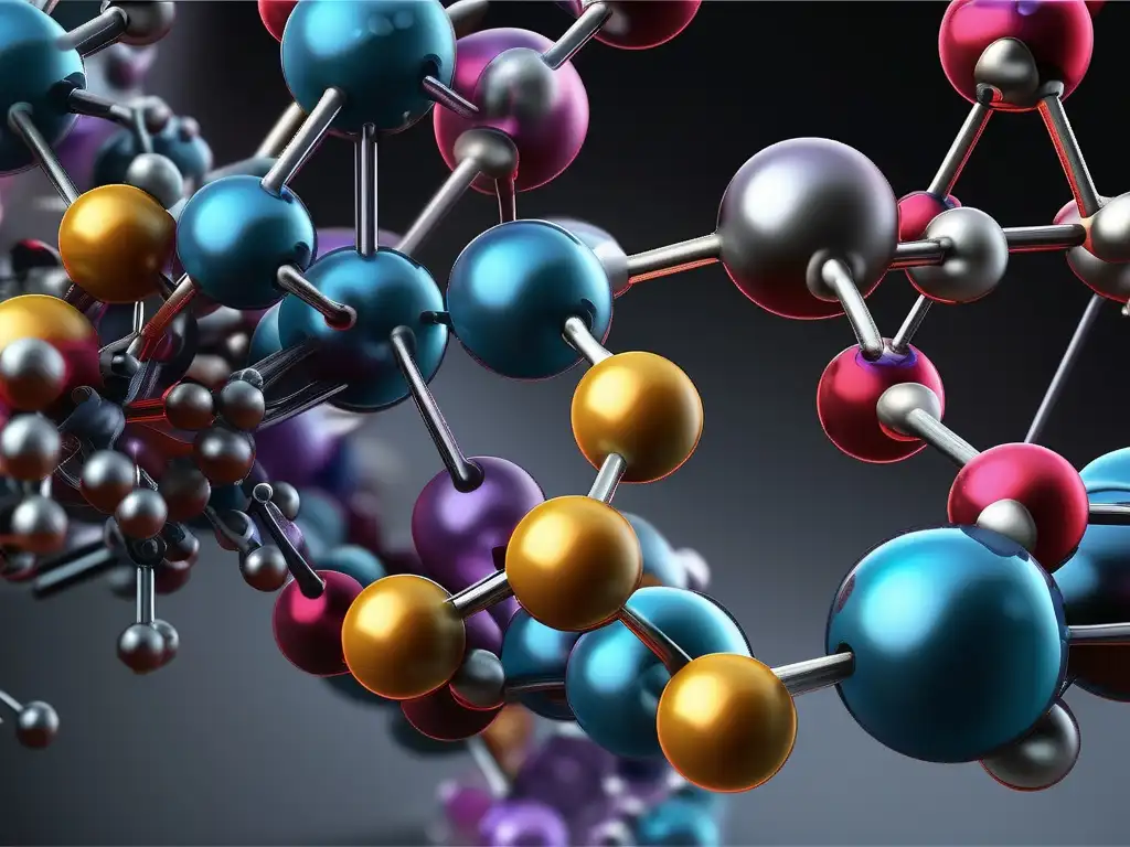 Descubrimientos en nomenclatura química: exploración profunda - Compounde químico en alta resolución, detallando su estructura y belleza