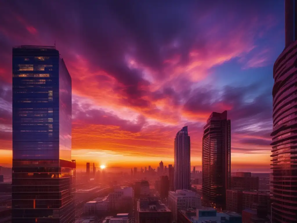 Química atmosférica y meteorología: relación sorprendente en una impresionante imagen de atardecer