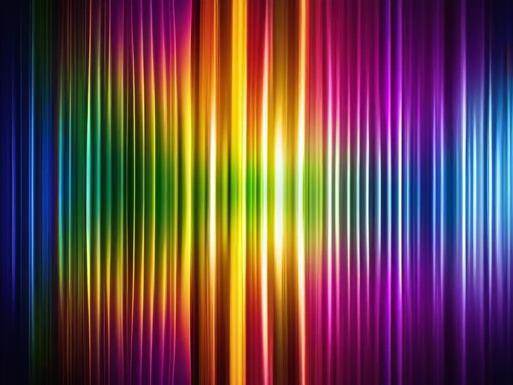 Espectro de colores detallado, efectos de la estructura química