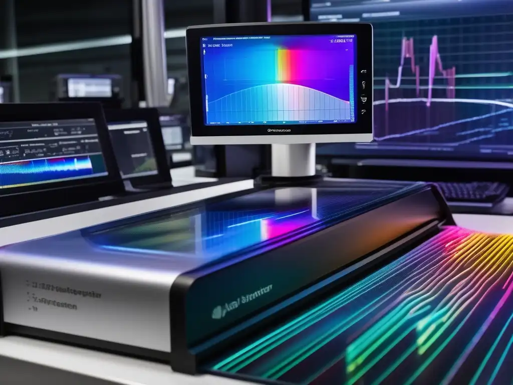 Espectrómetro moderno en acción: Importancia de la Espectroscopia en la química moderna