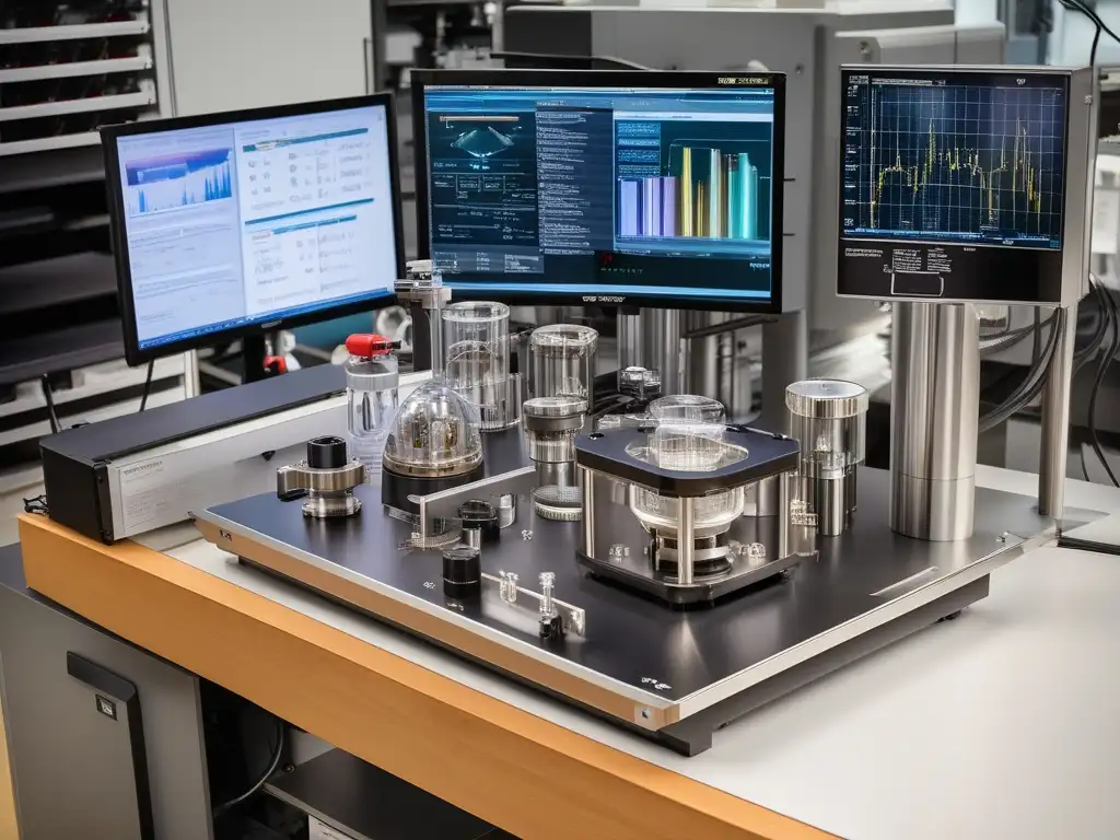 Espectrómetro de masas magnético de alta precisión en laboratorio