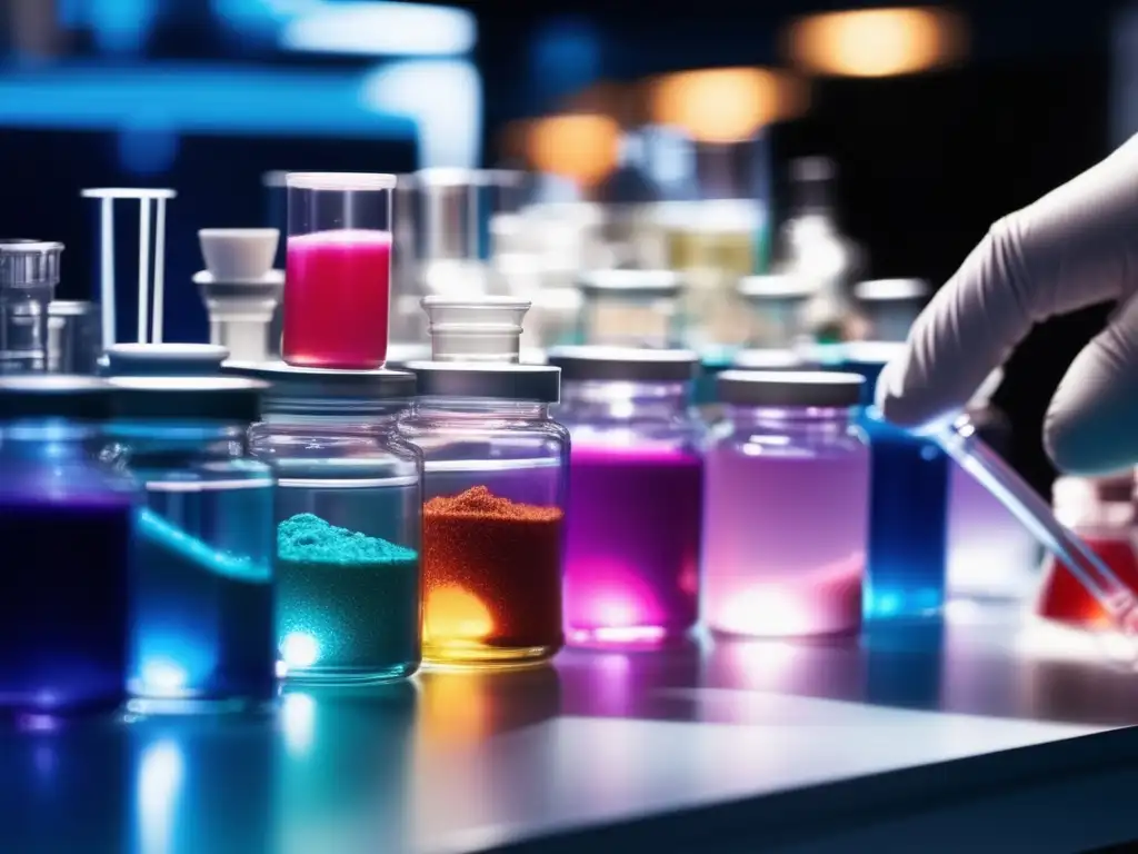 Importancia de la química en cosméticos: Laboratorio de cosmética mostrando precisión y desarrollo innovador