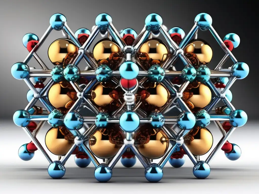 Estructura cristalina detallada de compuesto de coordinación, descubrimientos en química de coordinación moderna