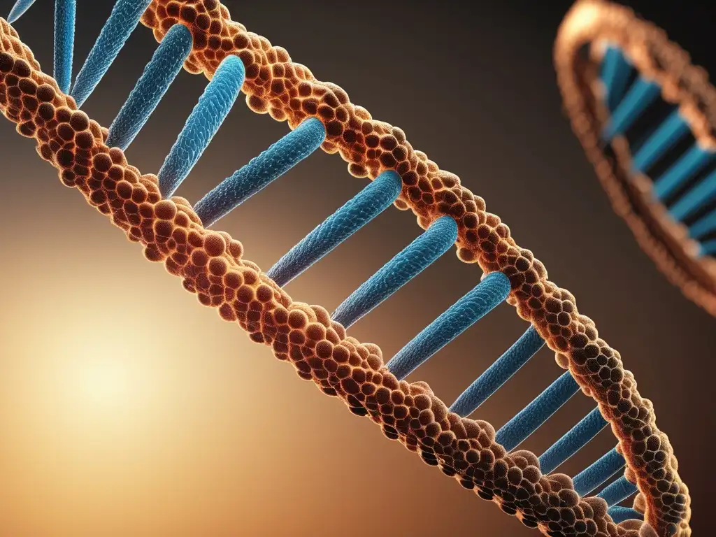 Importancia de los ácidos nucleicos en la química moderna: imagen en 8k de ADN mostrando su estructura detallada