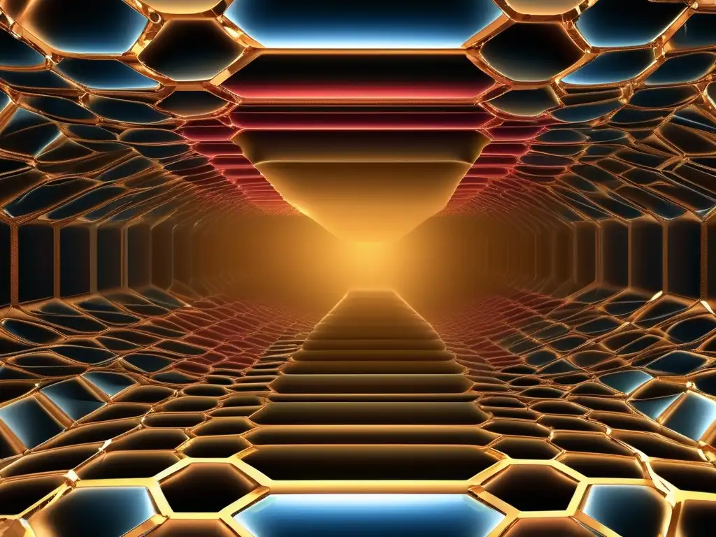 Superconductor alta temperatura: imagen detallada de estructura atómica, resalta complejidad y orden de átomos, colores realistas