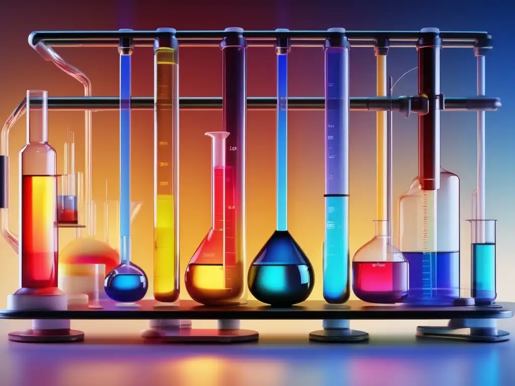 Importancia de la cromatografía casera en química: Experimento detallado en 8k con columna de vidrio llena de mezcla de colores