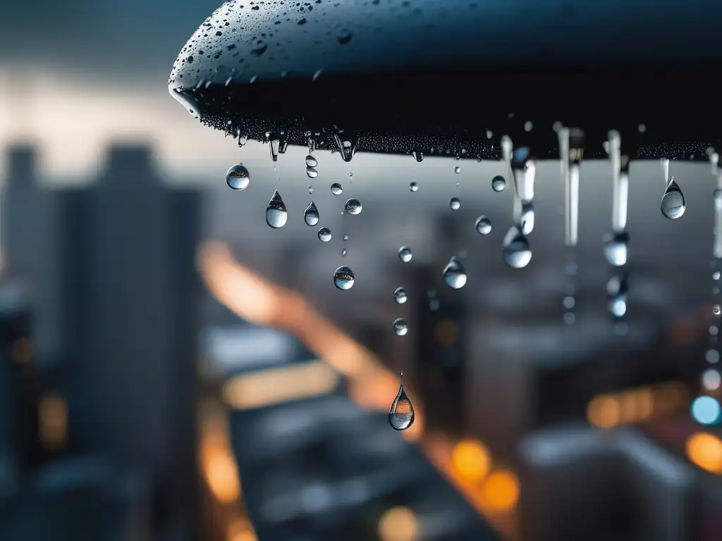 Lluvia ácida y química atmosférica en ciudad contaminada