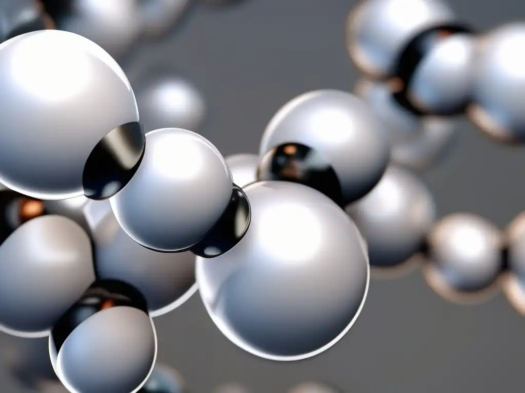 Importancia de nomenclatura química orgánica: estructura compleja y hermosa de molécula de hidrocarburo