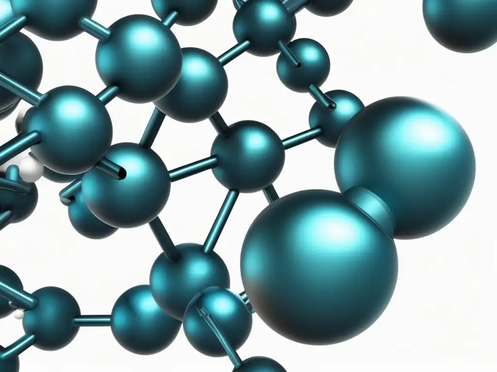 Importancia de los alcanos en la química orgánica: Muestra detallada de un hidrocarburo alcano en 8k, con átomos y enlaces claramente ilustrados