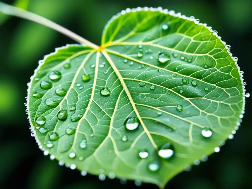 Hoja verde con agua: Descubrimientos química verde revolucionarios