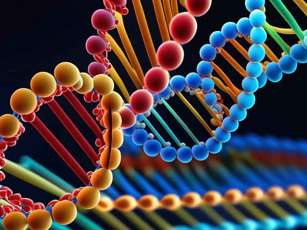 Importancia ácidos nucleicos: ADN helicoidal detallado captura estructura, bases nucleótidas, síntesis proteínas y transmisión genética