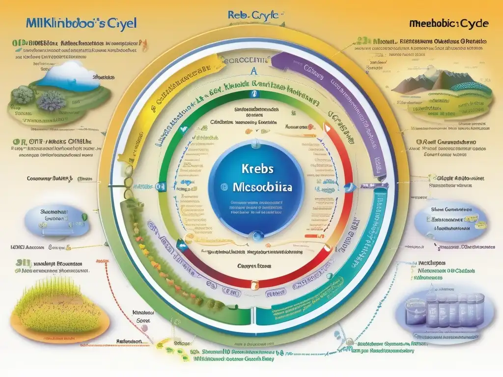 Impacto de la ruta metabólica del ciclo de Krebs en la energía: proceso bioquímico detallado en imagen