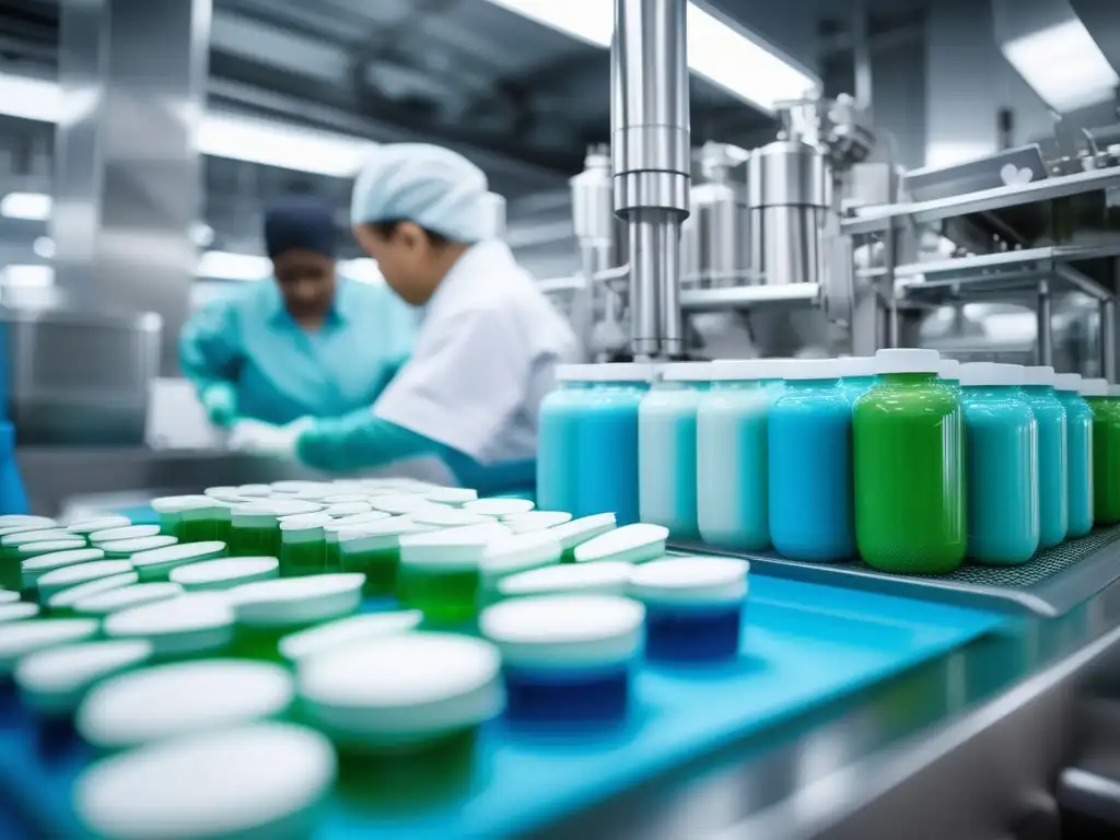 Proceso químico de fabricación de pasta de dientes con ingredientes vibrantes y control de calidad