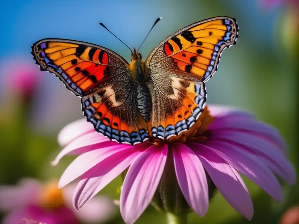 Impactos Química Atmosférica en vida silvestre, mariposa y flor