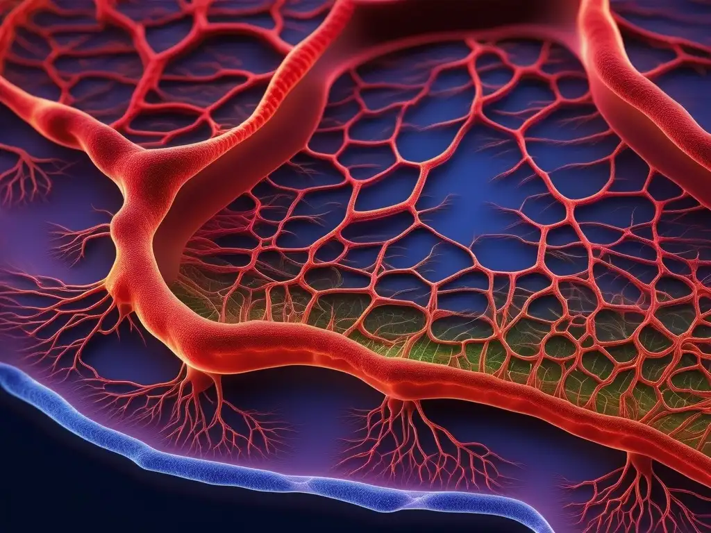 Descubrimientos en medicamentos hipertensión | Microimagen de una célula endotelial en vaso sanguíneo humano