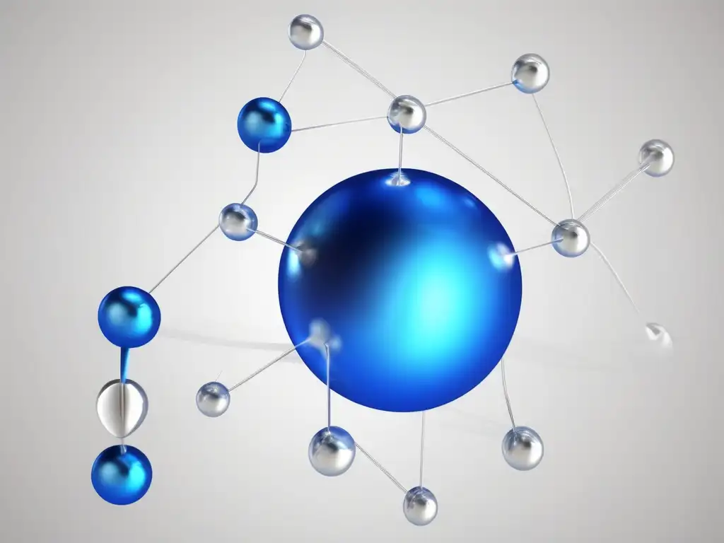 Estructura y importancia de los enlaces químicos en una imagen detallada de una molécula de agua (H2O)