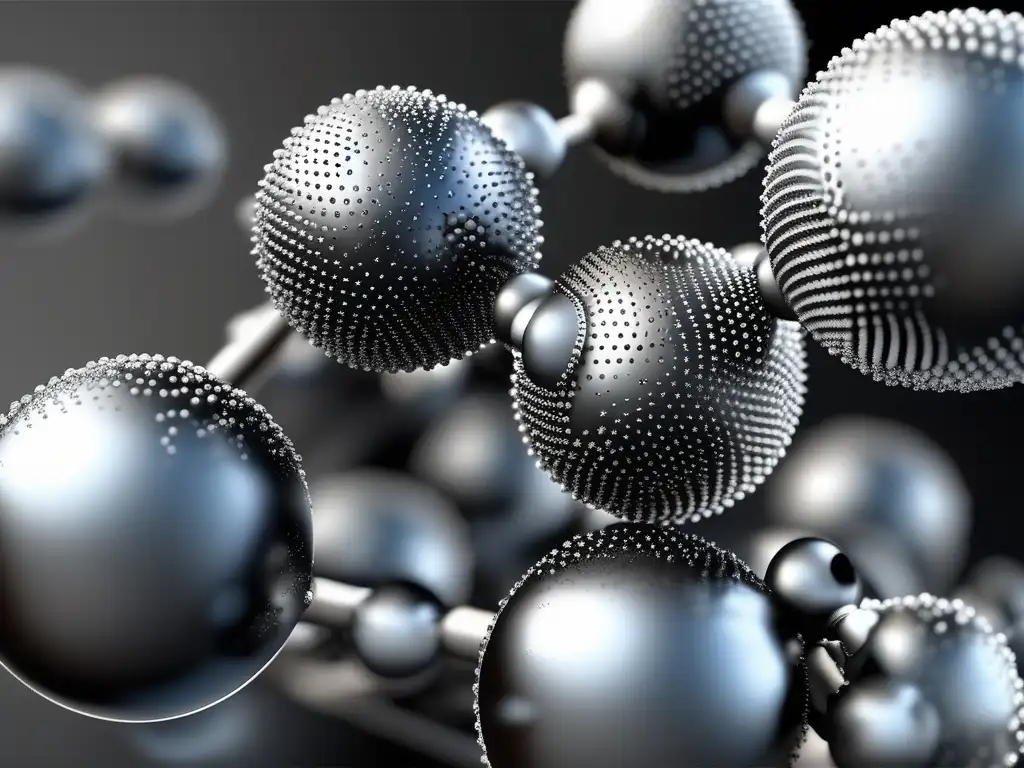 Importancia de los hidrocarburos en la petroquímica: imagen detallada de una molécula de hidrocarburo con estructura molecular y colores vibrantes