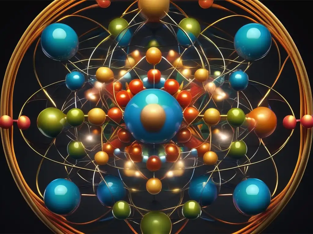 Importancia de enlaces químicos en medicina: imagen fascinante revela la estructura molecular con precisión, resaltando colores y formas únicas