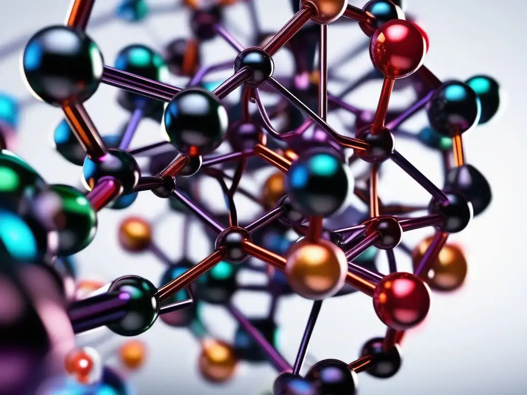 Beneficios de estructura molecular en química orgánica: detallada, vibrante y visualmente impresionante