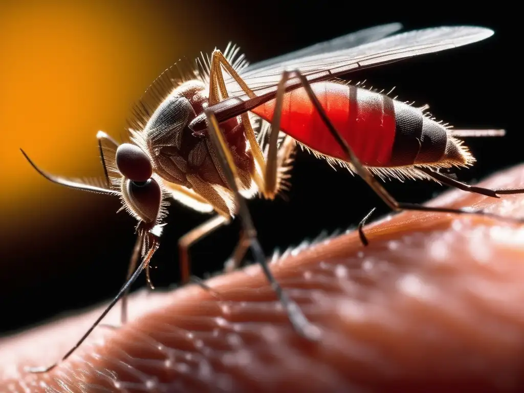 Mosquito penetrando piel: detalles microscópicos y descubrimientos químicos enfermedades tropicales