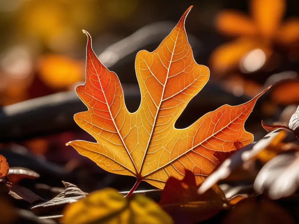 Hoja en otoño: Química atmosférica en estaciones del año