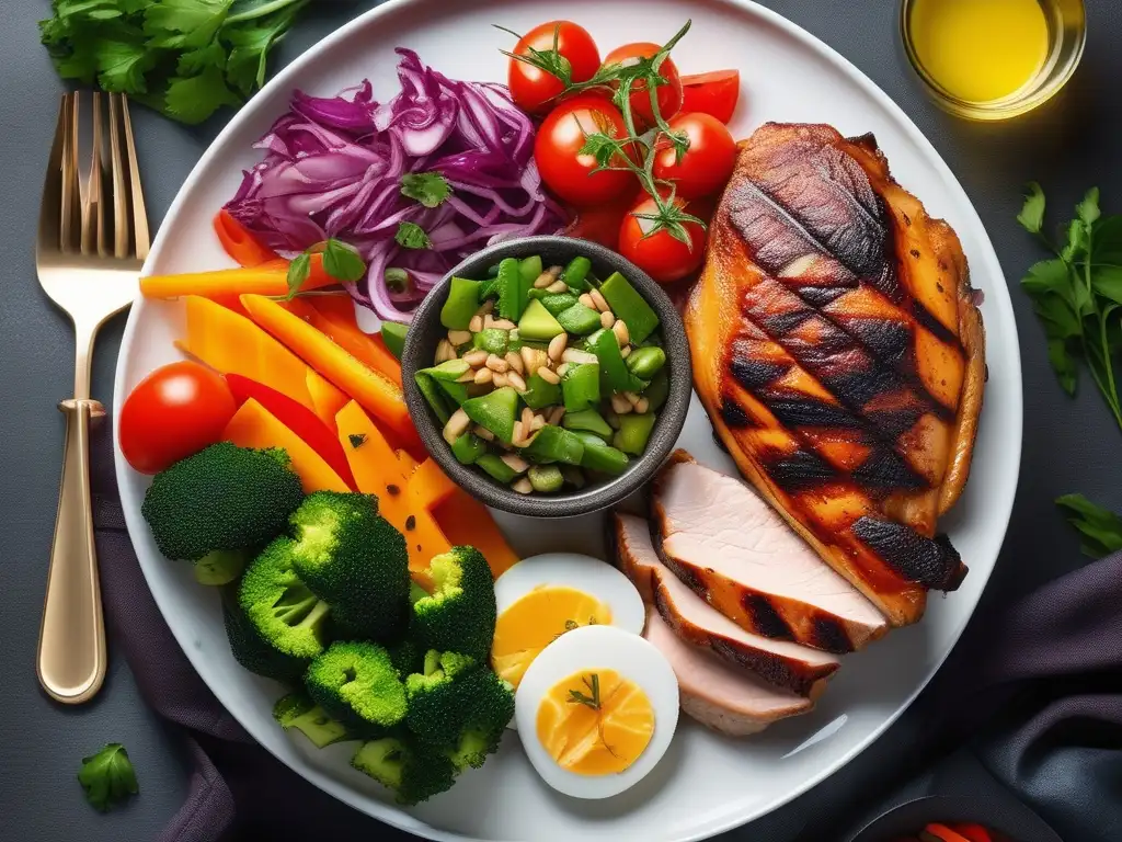 Mano sosteniendo plato con comida cetogénica - Métodos eficientes para quemar grasa