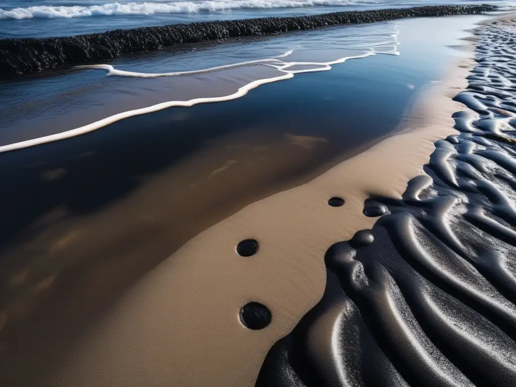 Consecuencias derrames petróleo: salud humana, playa contaminada, vida silvestre afectada