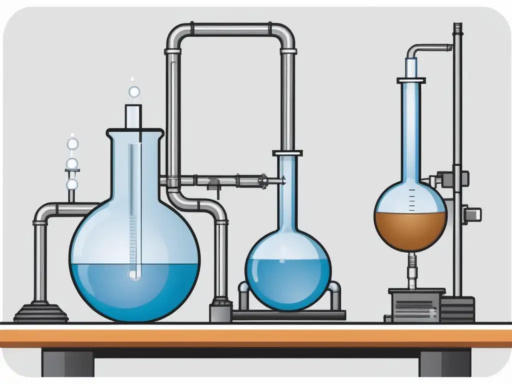 Importancia de los alquinos en la petroquímica: aparato de laboratorio para la producción de alquinos