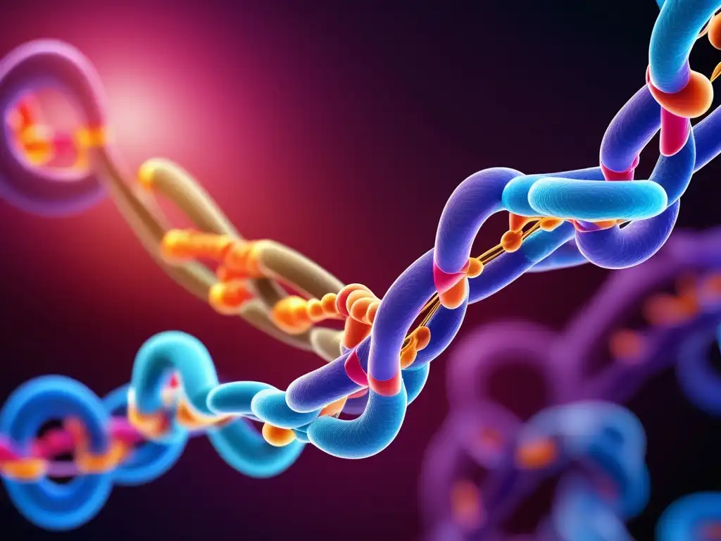 Metabolismo de proteínas saludables: Muestra detallada de síntesis de proteínas con ribosomas, tRNA y estructura molecular