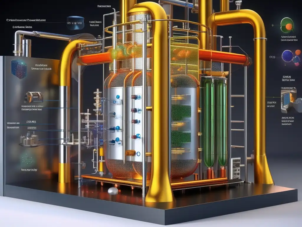 Reactor químico en operación: Impactos de la revolución química