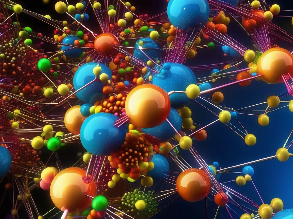 Química computacional: revolución era digital - Estructura molecular detallada en pantalla de computadora