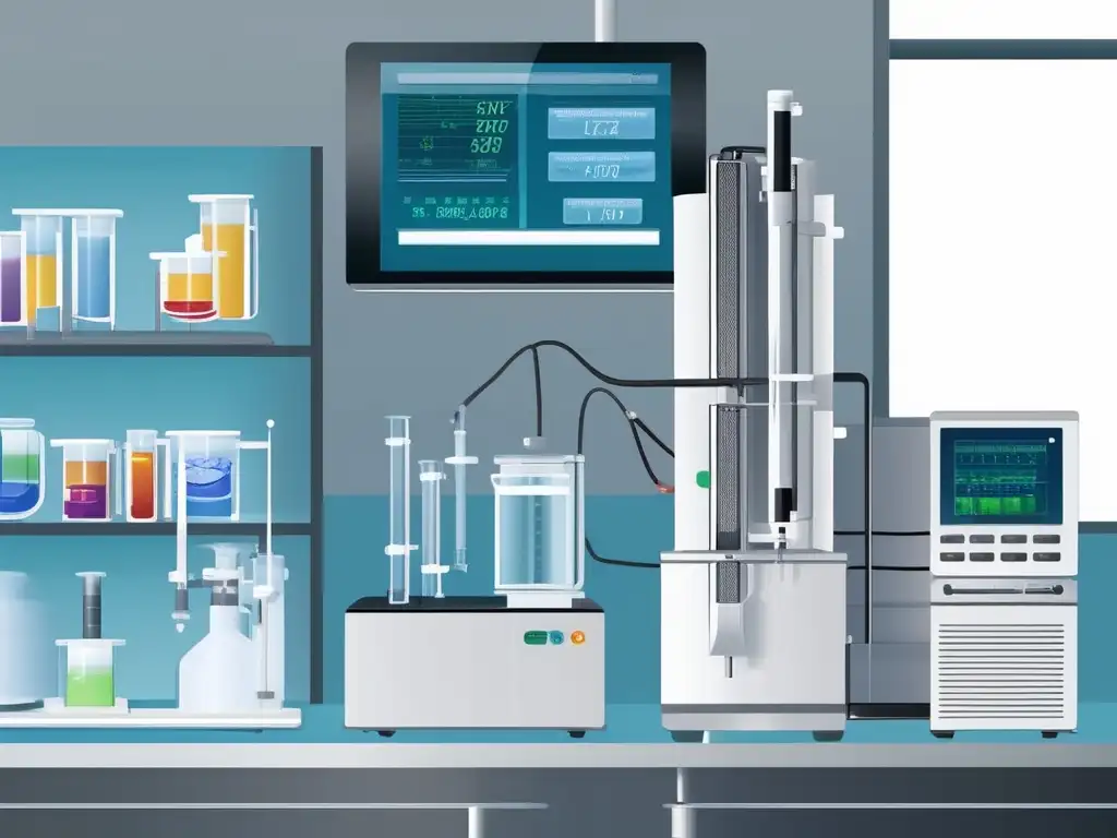 Importancia cromatografía en química: sistema HPLC, inyector, horno columna, detector