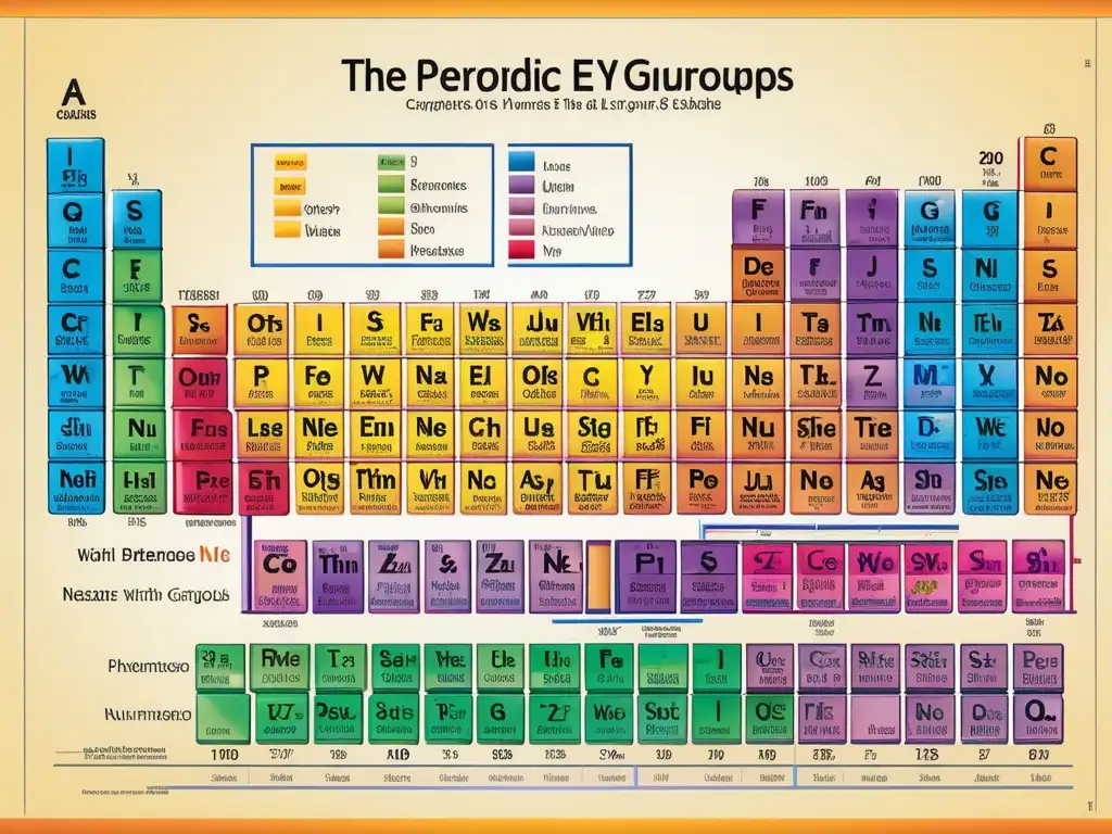 Importancia de la tabla periódica en química: detallada imagen con elementos, periodos, grupos, números atómicos y símbolos