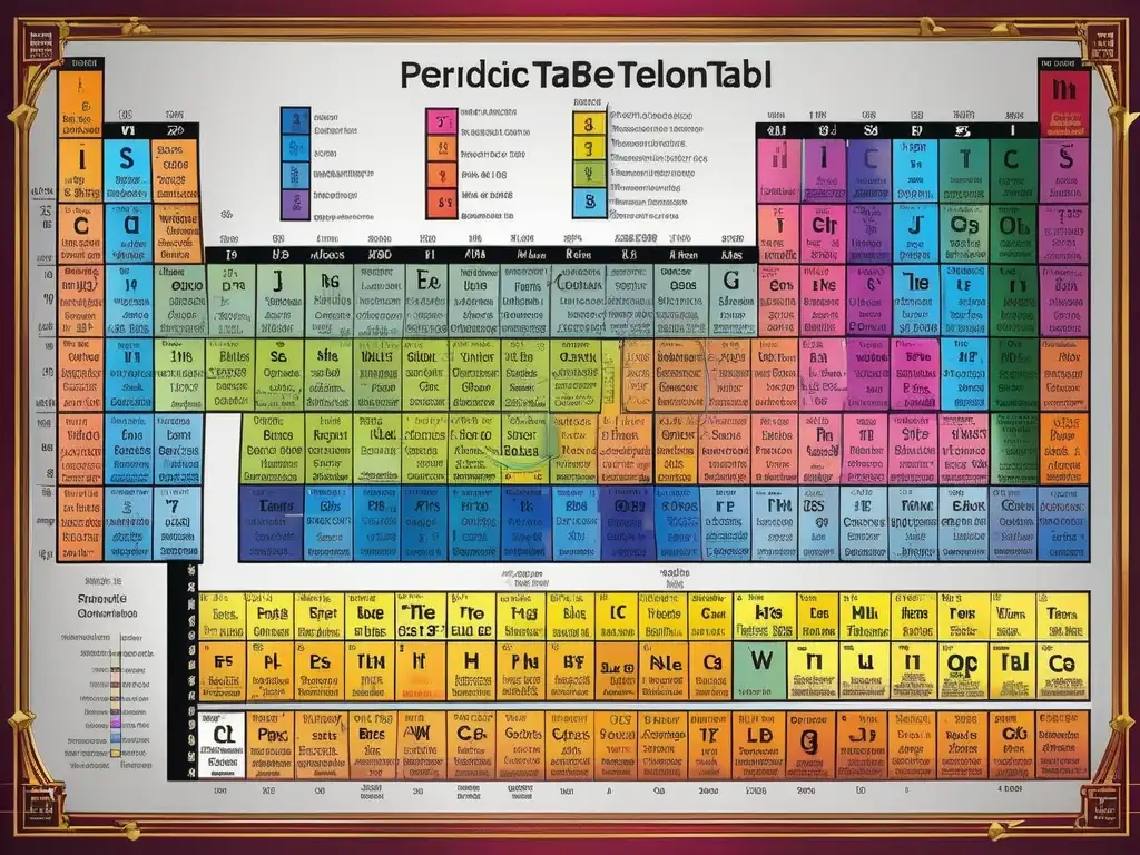 Tabla Periódica simplificada para principiantes con detalles y colores para entender elementos